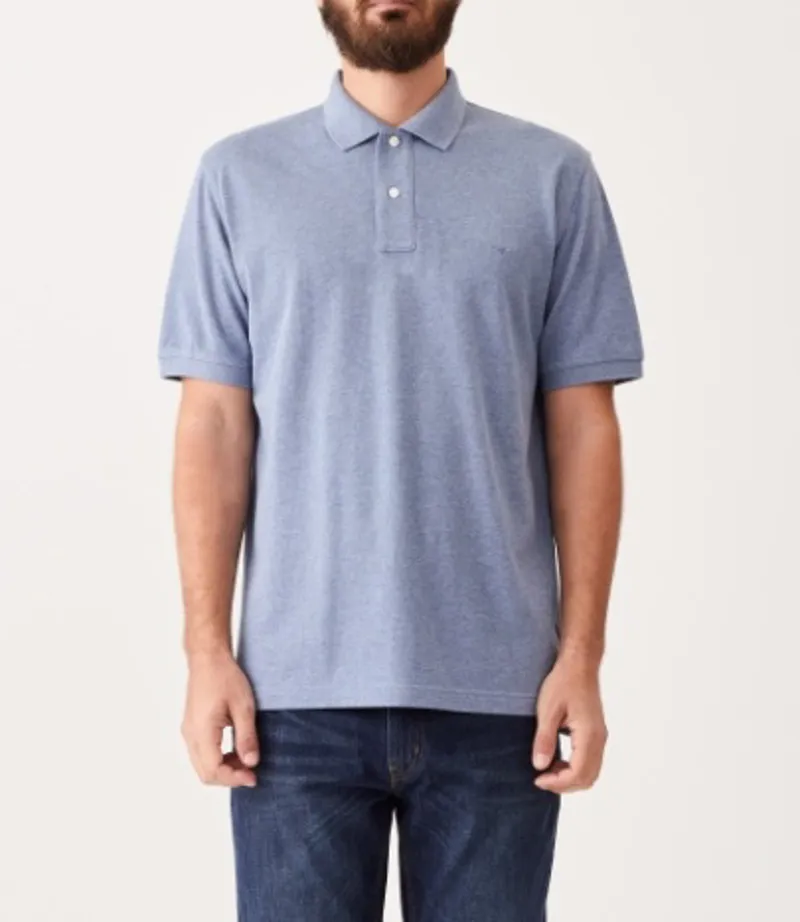 RM Williams Rod Polo Blue Marle